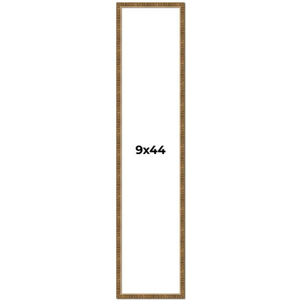 9x44 Frame Gold Solid Wood Picture Frame - Complete Modern Photo Frame ...