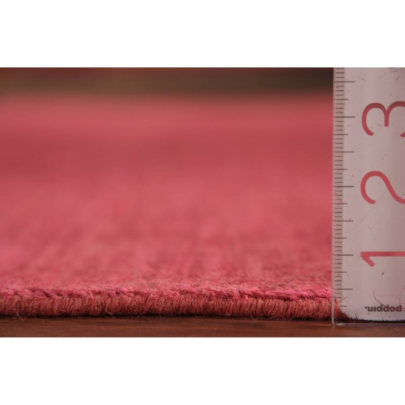 Pink Modern Gabbeh Oriental Area Rug Handmade Tribal Wool Carpet - 5'6" x 7'10"