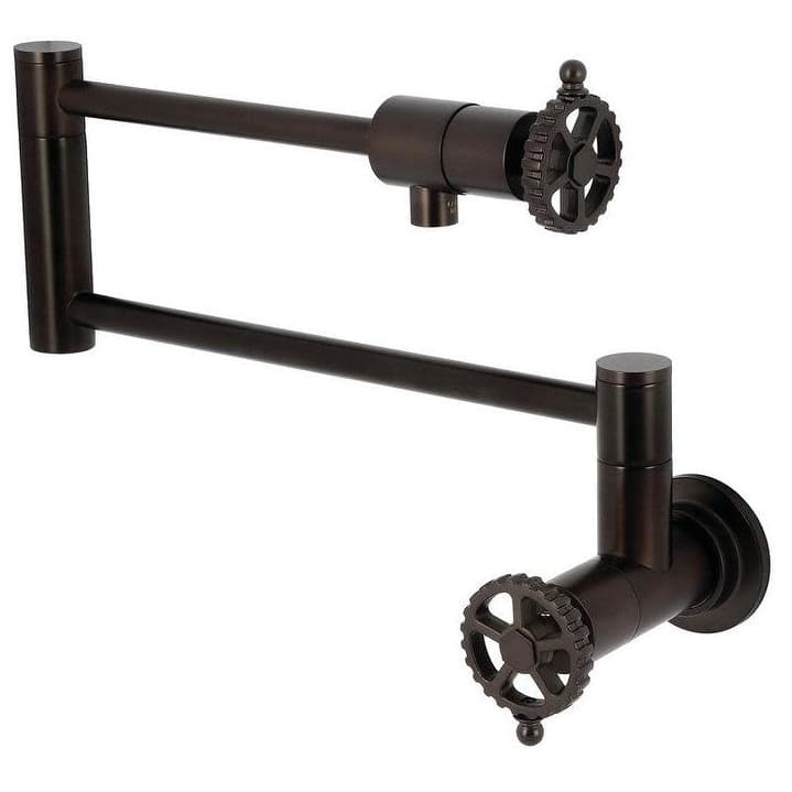 Kingston Brass KS410.CG Fuller 4 GPM Wall Mounted Single Hole Pot - Oil Rubbed Bronze