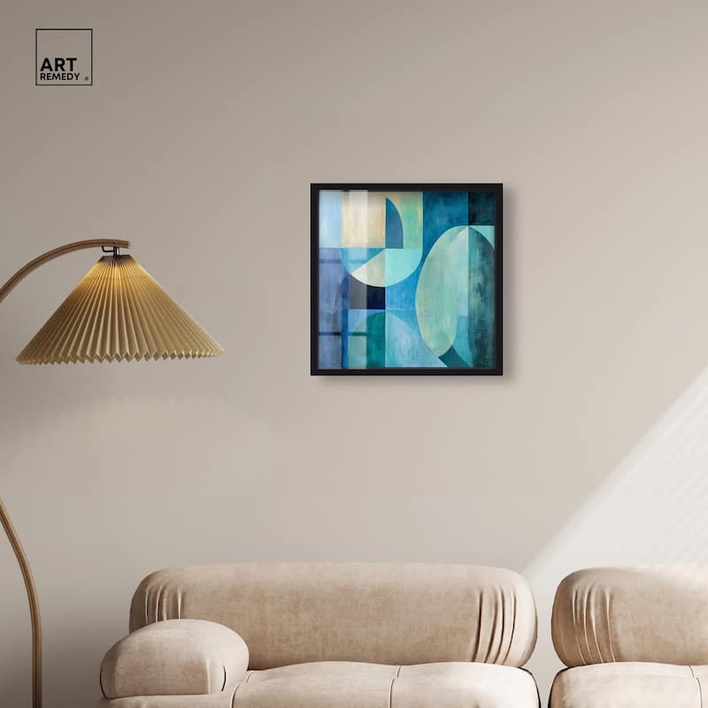 Color Blocks II Shadowbox by Art Remedy