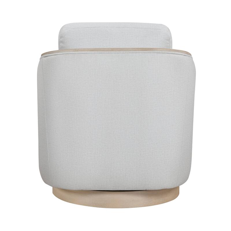 Fremont & Park Pond 29" Textured Swivel Chair - 360-Degree Metal Swivel Base