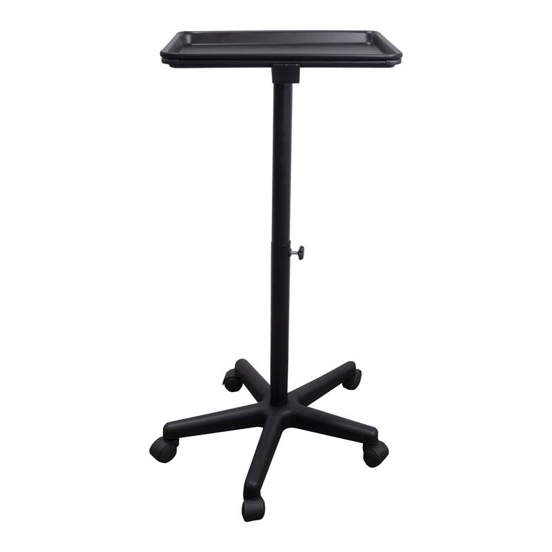 Bailey Service Tray Black Rolling Tray Removable Top Tools Holder - N/A - Tool Carts - Black