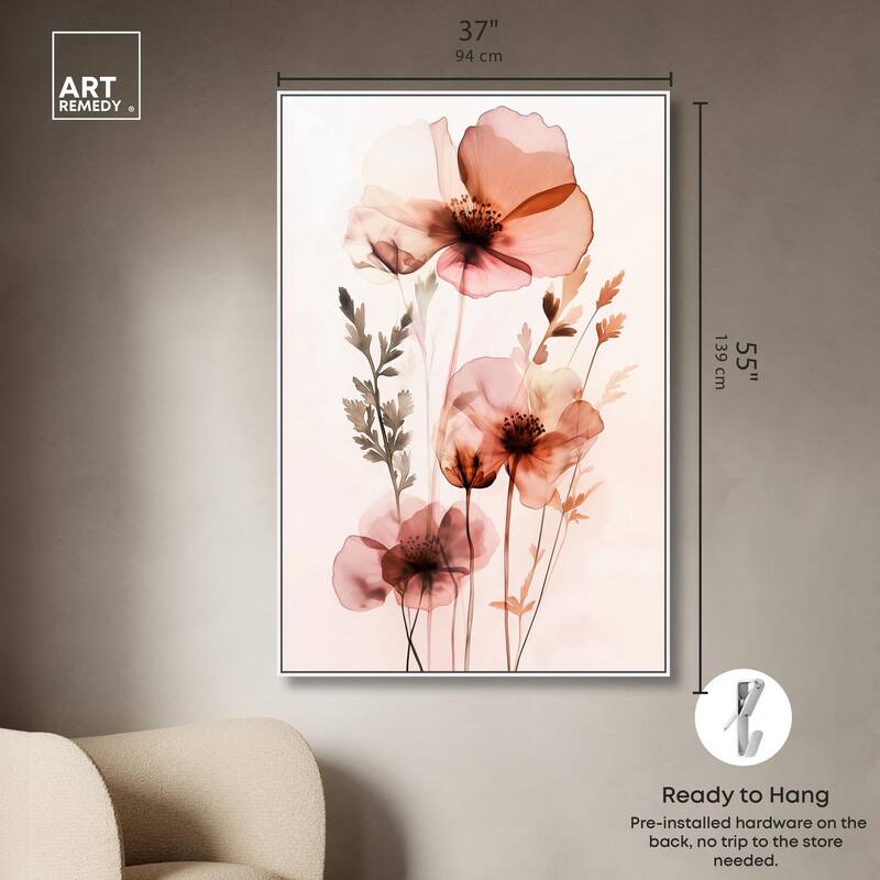 Petal Dye II Canvas by Art Remedy