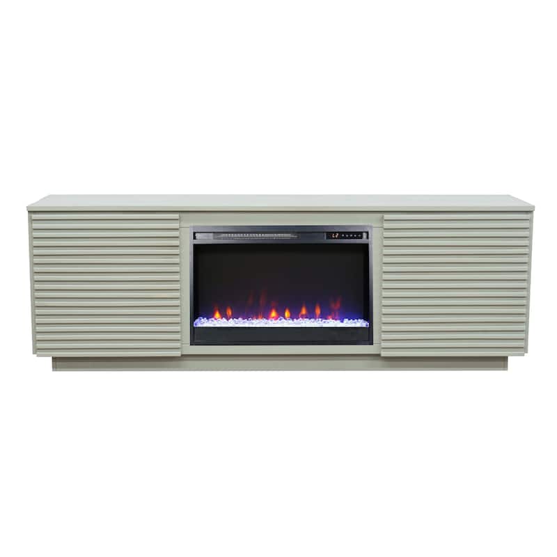 Bridgevine Home Stardust 73 inch Fireplace TV Stand for TVs up to 85 inches