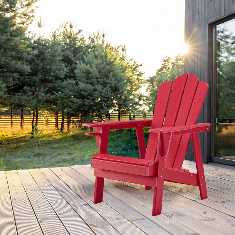 EROMMY Durable Adirondack Chair,Patio Chairs, Fire Pit Chairs, All-Weather Resistant, Suitable for Backyard, Patio, Camping