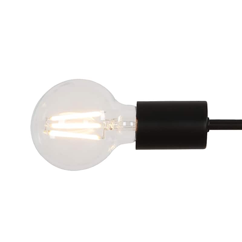 8-Light Metal Dimmable Sputnik Chandelier for Dining Room