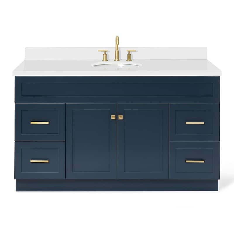 Ariel F061SWQOVO Hamlet 61" Free Standing Single Basin Vanity Set with