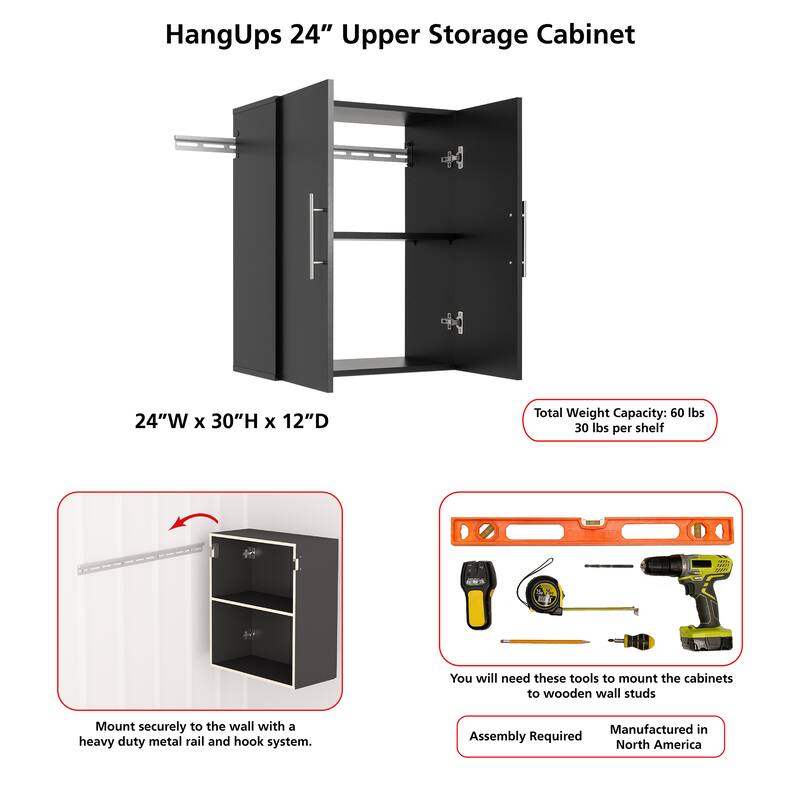 Prepac HangUps 24" Upper Storage Cabinet