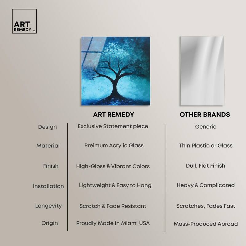 Tree of Opposites III Acrylic by Art Remedy, Ready to Hang