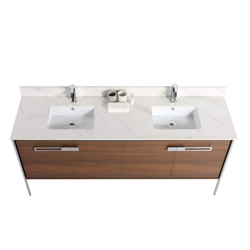 Fine Fixtures Oakville Bathroom Vanity with White Ceramic Sink