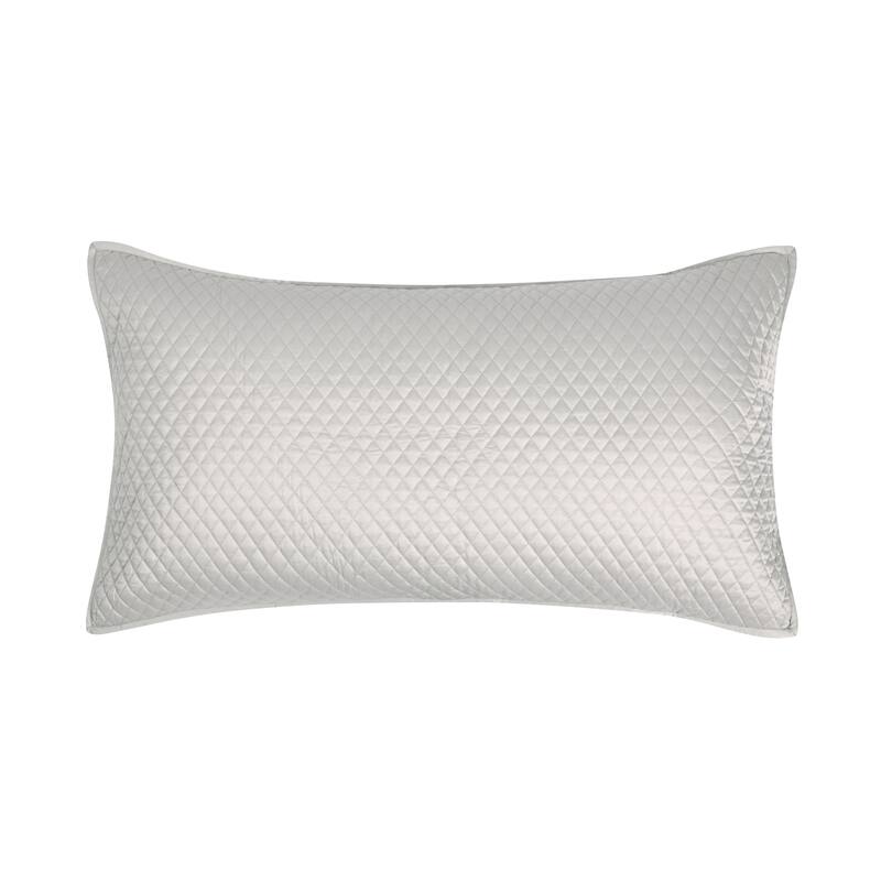 Winthrop 100% Sateen Sham by Kosas Home - 20x36 - Silver-Grey