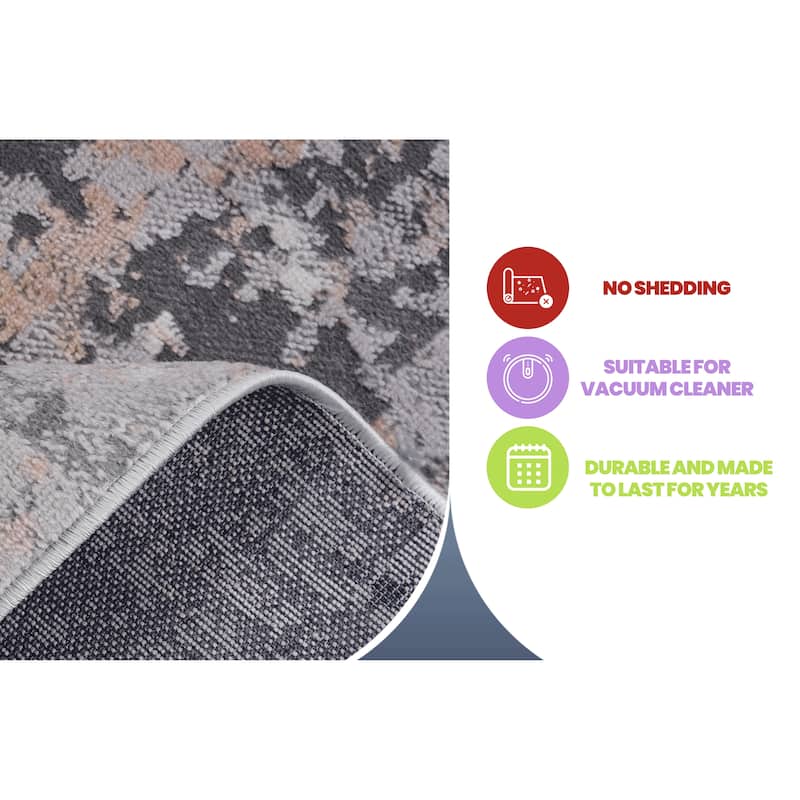 Abstract Area Rug - 6' x 9'