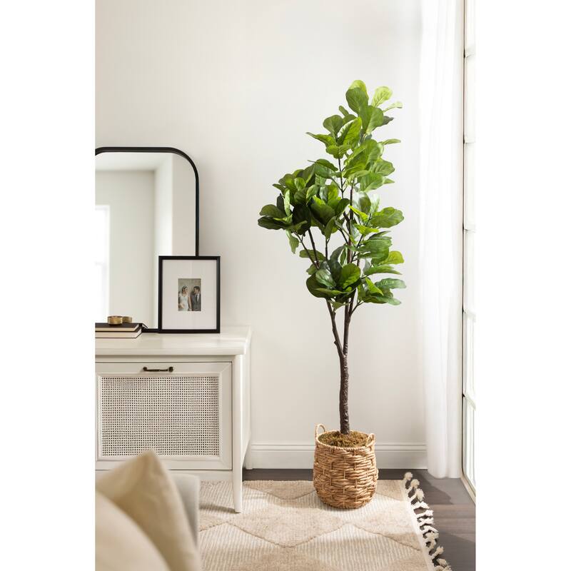 Kate and Laurel Fidmont Faux Fiddle Fig Tree