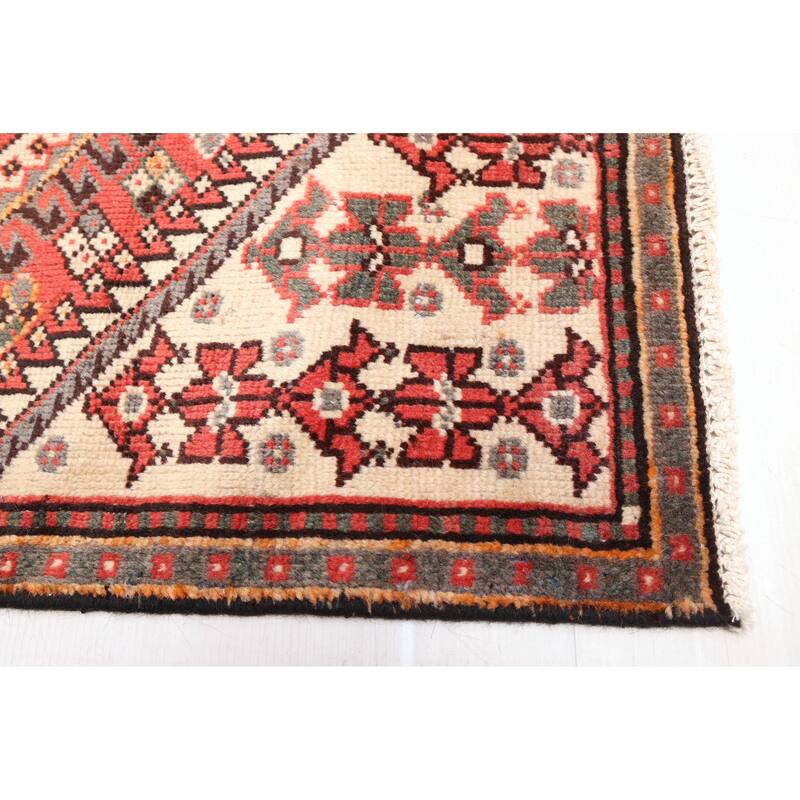 ECARPETGALLERY Hand-knotted Konya Anatolian Light Red Wool Rug - 3'10 x 8'9