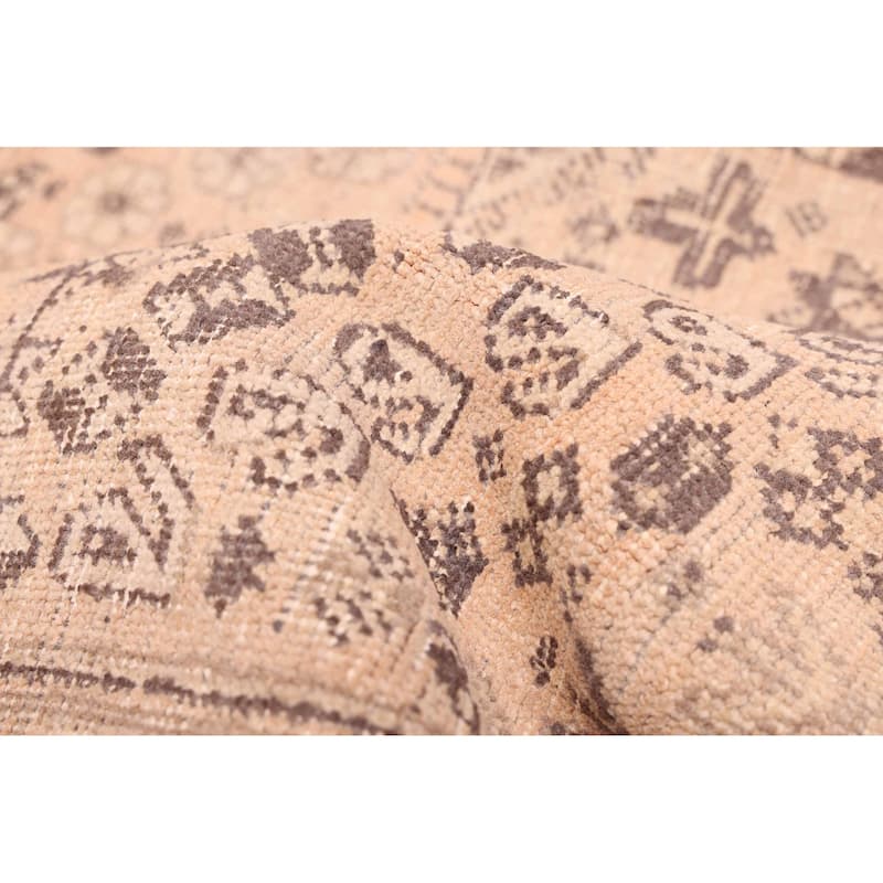 ECARPETGALLERY Hand-knotted Antalya Vintage Light Copper Wool Rug - 5'2 x 8'10