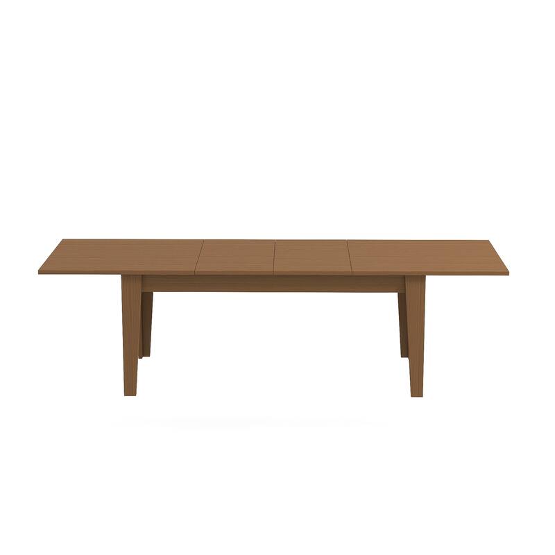 Dining Table, 106.3" Large Extendable Kitchen Table