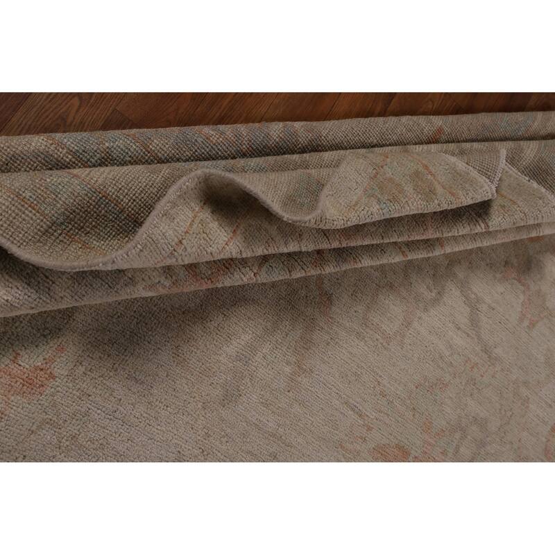 Oushak Turkish Area Rug Vegetable Dye Handmade Wool Carpet - 8'3"x 9'8"