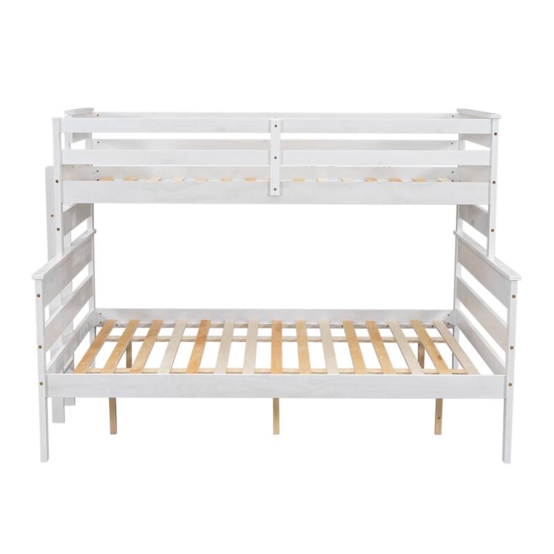 Bunk Bed with Ladder and Slat for Bedroom/Dorm