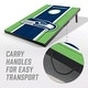 preview thumbnail 3 of 5, Seattle Seahawks NFL Compact 2x3 Tailgate Cornhole Board Set