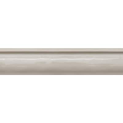 The Tile Life Chelsea 2x10 Bone Ceramic Chair Rail Wall Tile