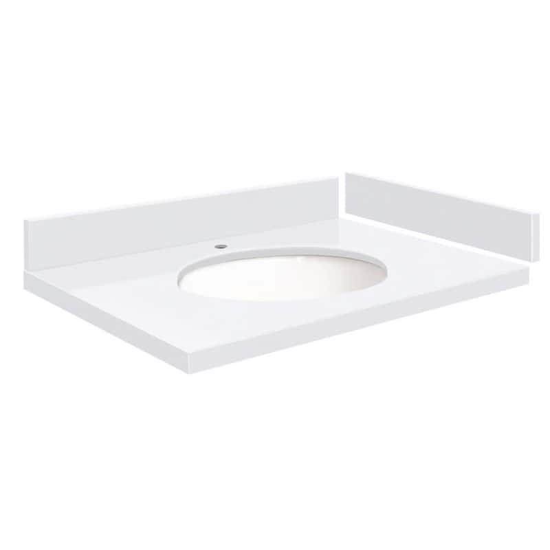 Transolid VT25.5x22-1OU-1 Silestone 26" Quartz Vanity Top with