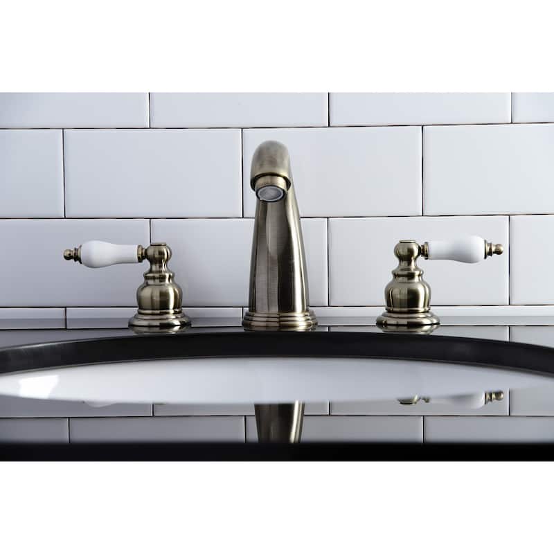 Kingston Brass Victorian Deck Mount Widespread Bathroom Faucet