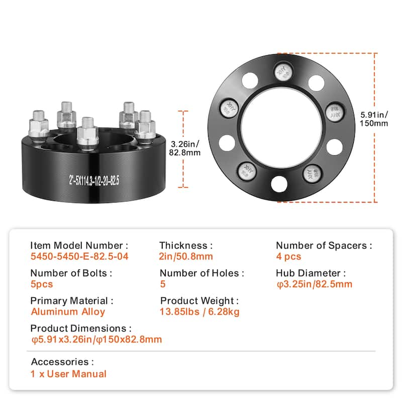 Wheel Spacers，Wheel Adapters Fit for Various Cars.