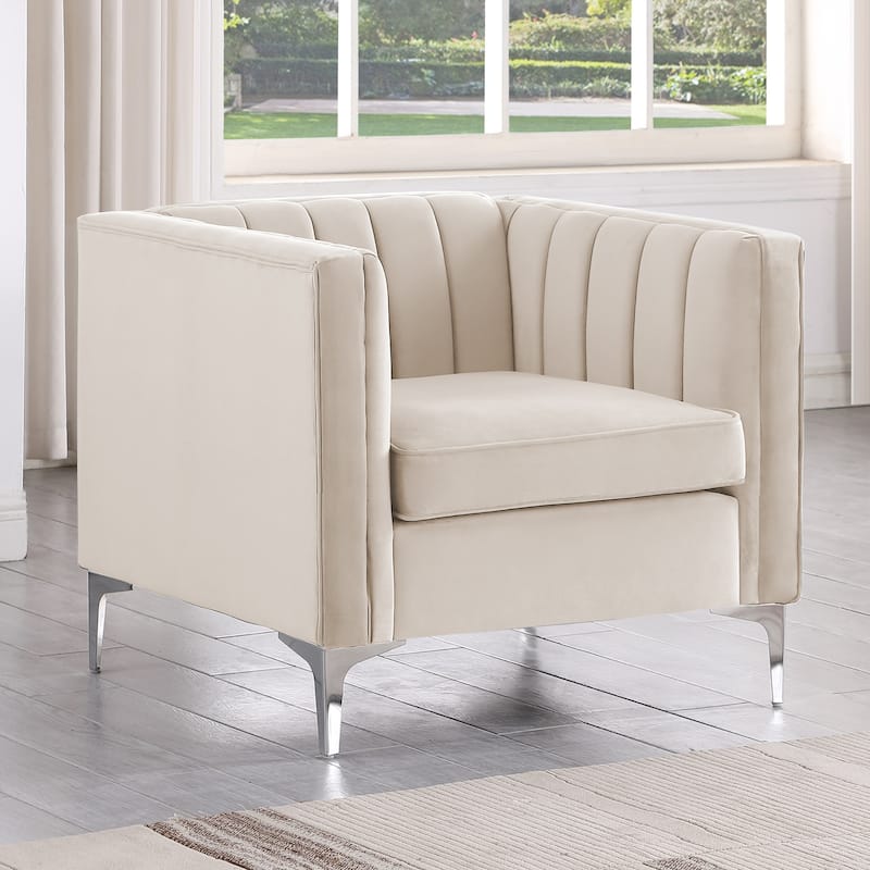 Morden Fort Upholstered Accent Living Room Chair - Beige