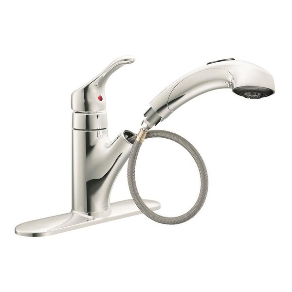 Shop Moen CA87316C Renzo One-Handle Low Arc Pullout Kitchen Faucet