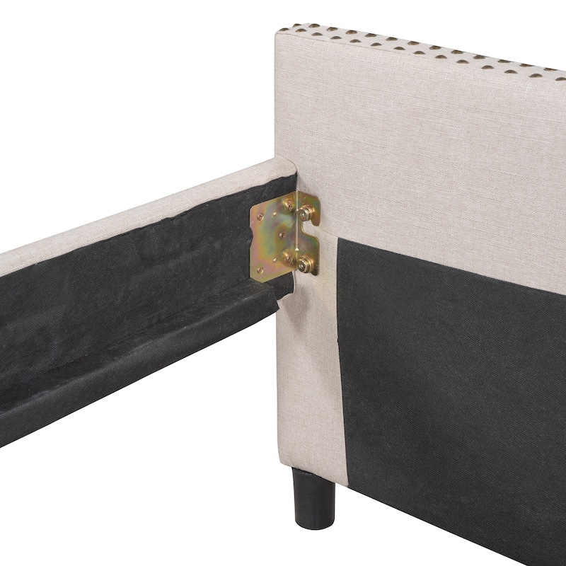 Upholstered daybed with Two Drawers