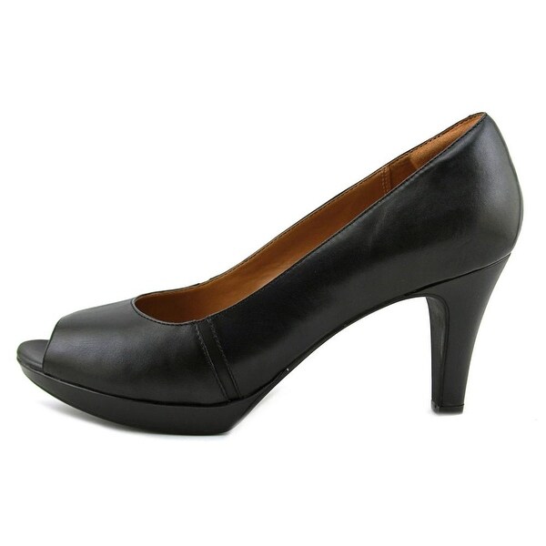 clarks peep toe pumps