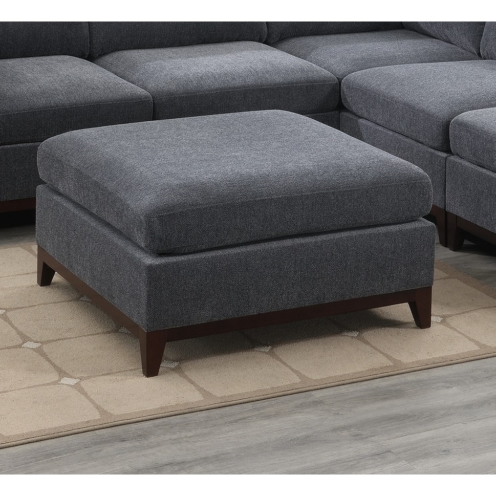 Multipurpose Foot Rest Sofa Stool with Wood Legs