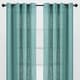 preview thumbnail 1 of 21, Chanasya Crosshatch Textured Semi-Sheer Kitchen Bedroom Grommet Window Curtain Panel (Set of 2)
