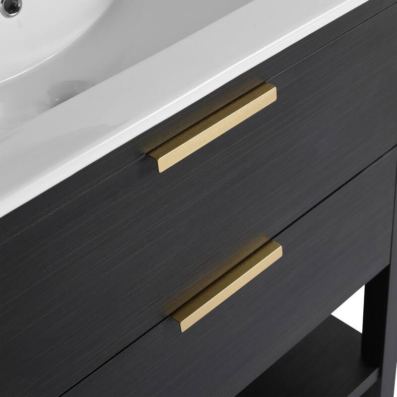 30" Bathroom Vanity with Resin Sink
