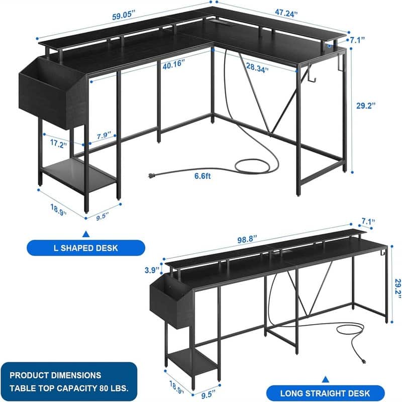 L Shaped Gaming Desk