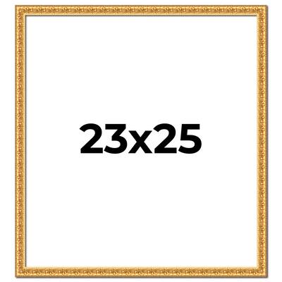 23x25 Frame Gold Real Wood Picture Frame Width 1 inches | Interior