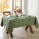 preview thumbnail 4 of 24, Elegant Woven Leaves Jacquard Damask Tablecloth