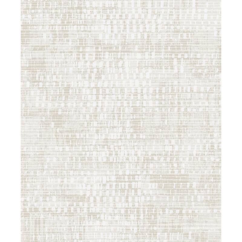 Seabrook Designs Nimbus Faux Non-Woven Unpasted Wallpaper - 20.9 in W x 33 ft. L - Coconut