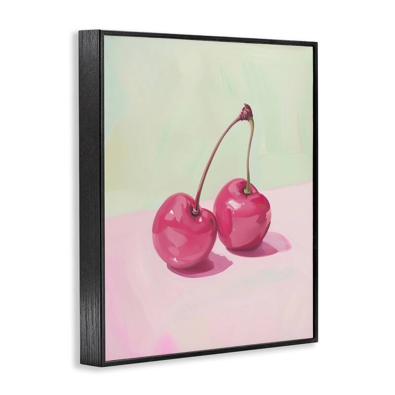 Stupell Luminous Cherries Still Life Framed Giclee Art Design By Arlington Prints