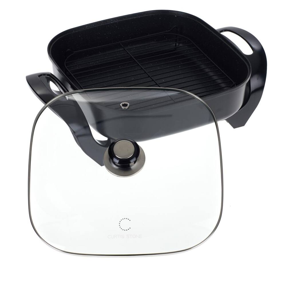 Curtis Stone 5-Quart 12" x 12" Dura-Electric Nonstick Skillet Model 701-917