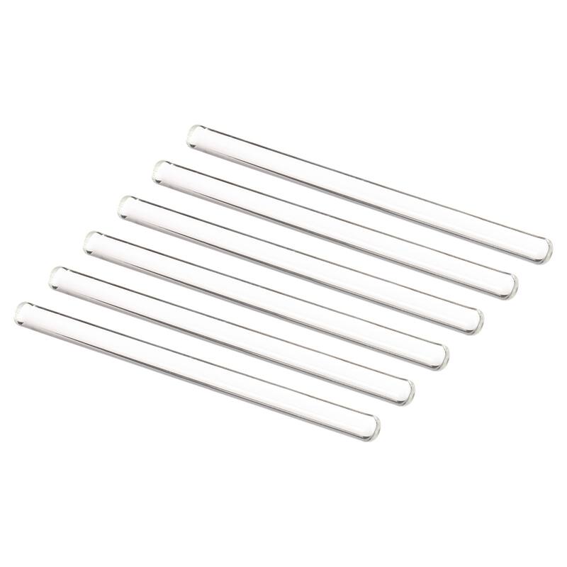 3.3 Borosilicate Glass Stick 10mm Dia Stir Rod Mixing Tools 6Pcs