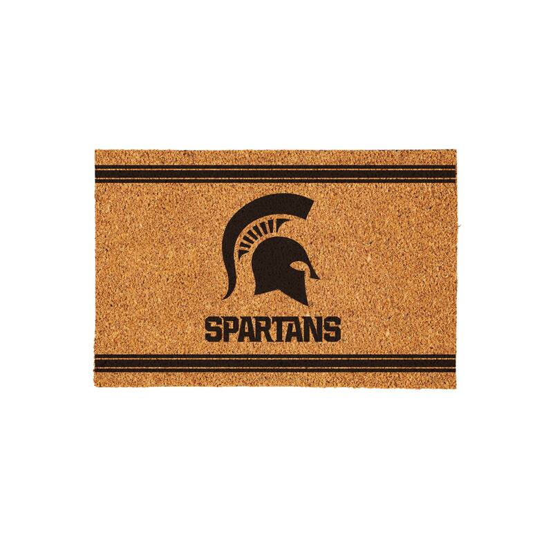 Michigan State University Monochrome Indoor/Outdoor Coir Door Mat