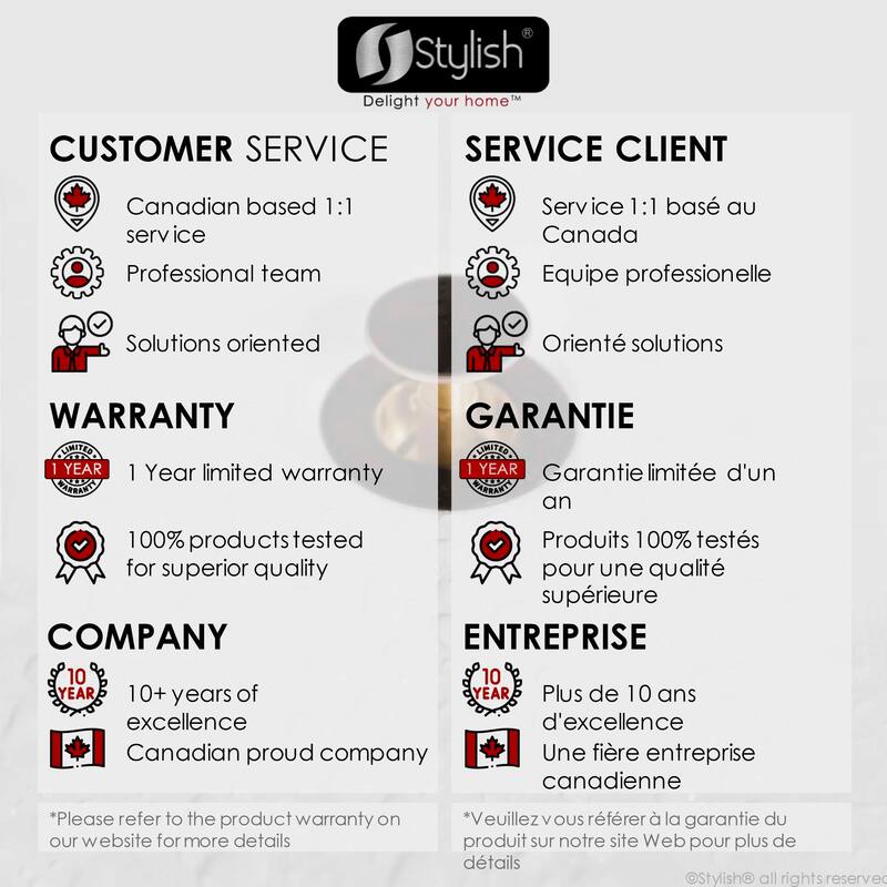 STYLISH Pop-Up Bathroom Sink Drain with Overflow (Set of Two)