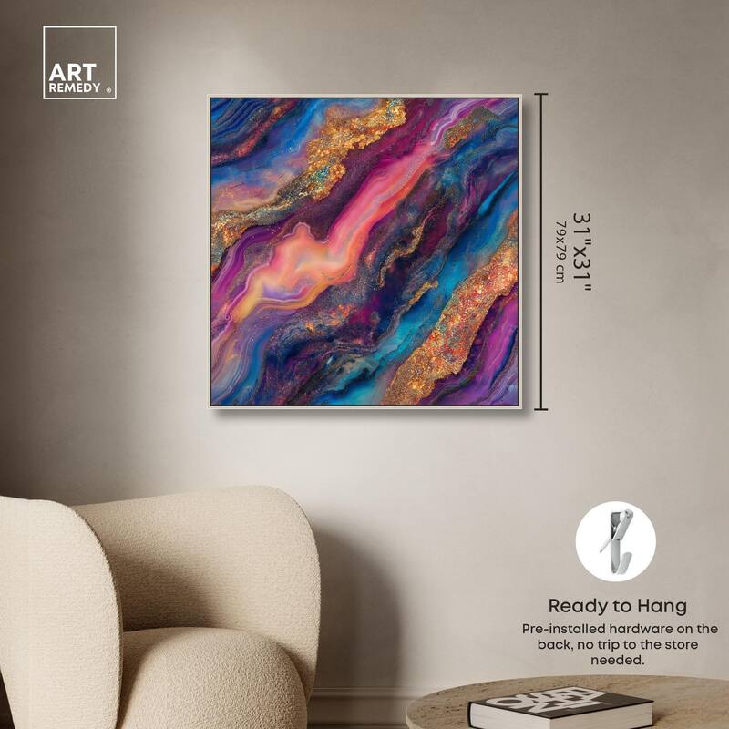 Glittering Spectrum III Canvas by Art Remedy