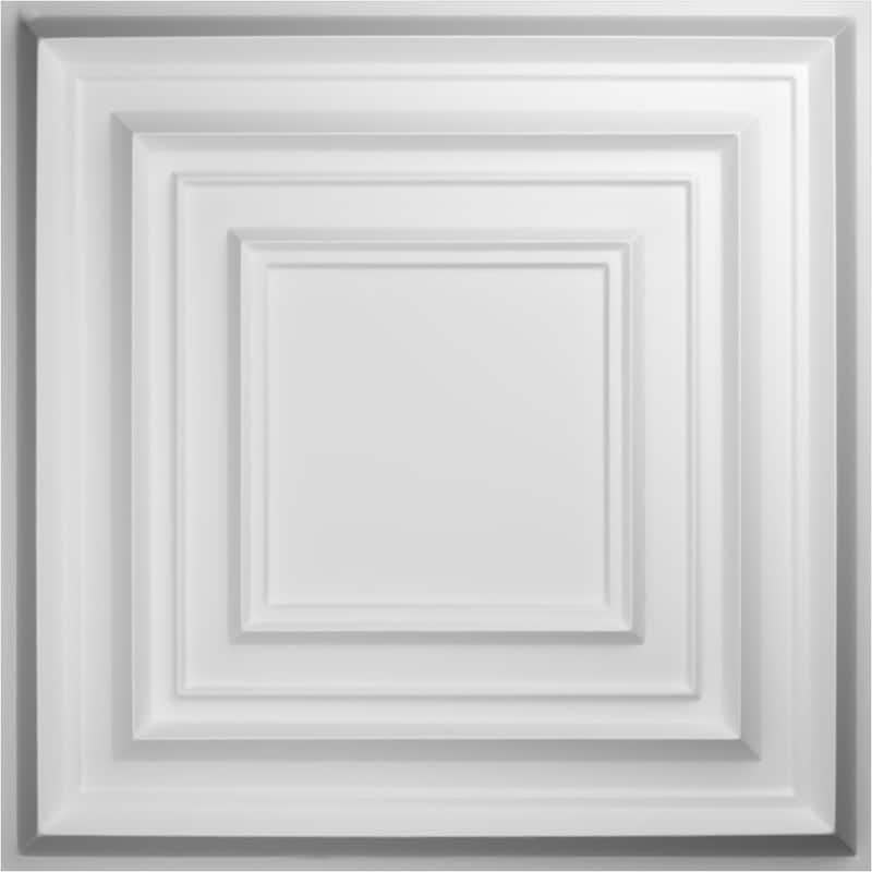 19 5/8"W x 19 5/8"H Multiplex EnduraWall Decorative 3D Wall Panel - 12-Pack - Unfinished