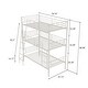 preview thumbnail 3 of 18, Multifunctional Triple Bunk Bed,Bedroom Dormitory Twin Size Metal Triple Bunk Bed Can Be Disassembled Into Three Beds