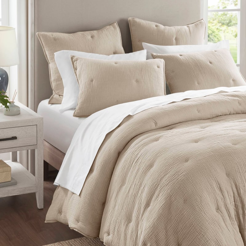 Harbor House Breeze Cotton Gauze Embroidered Euro Sham