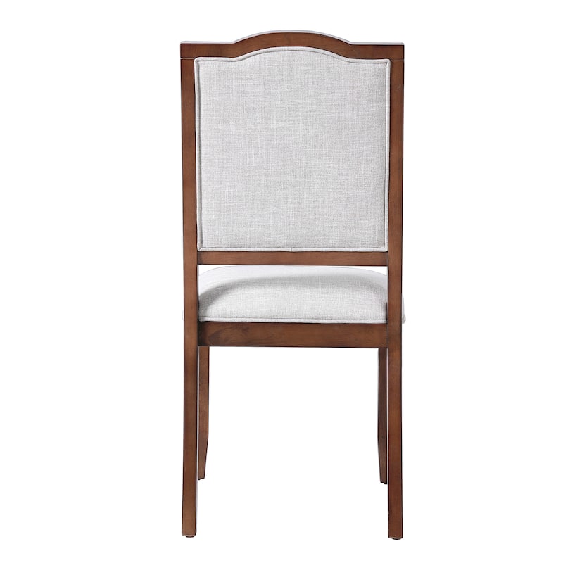 Upholstered Dining Chairs with High Back and Wood Frame (Set of 4)