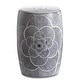 preview thumbnail 2 of 2, Camellia 17" Ceramic Drum Garden Stool, Blue by JONATHAN Y