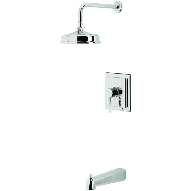 Kingston Brass KB589.DL Concord Tub and Shower Trim Package with 1.8 - Polished Chrome